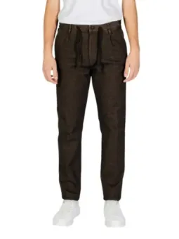 Dunkle braune Herren Slim Fit Hose