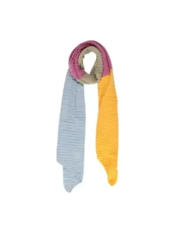 Rosa-Taupe-Gelber gestreifter Pieces Schal 477514