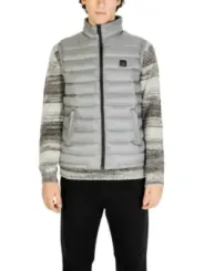 Gianni Lupo gepolsterte Winterweste grau