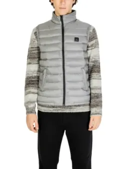 Gianni Lupo gepolsterte Winterweste grau