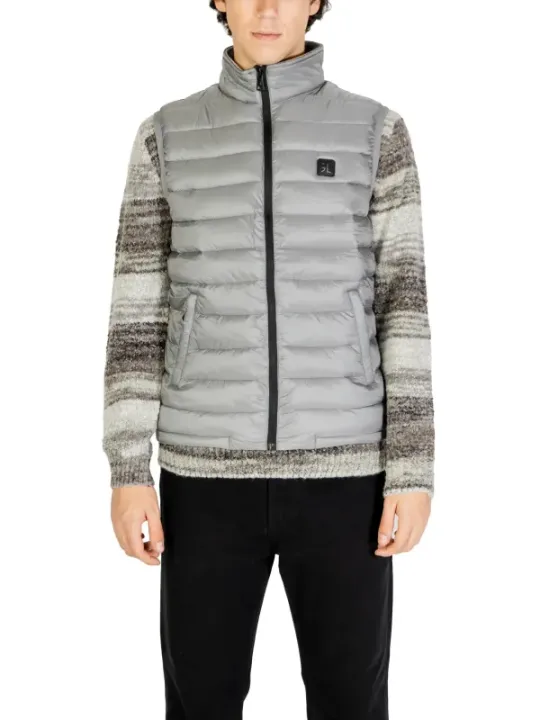 Gianni Lupo gepolsterte Winterweste grau