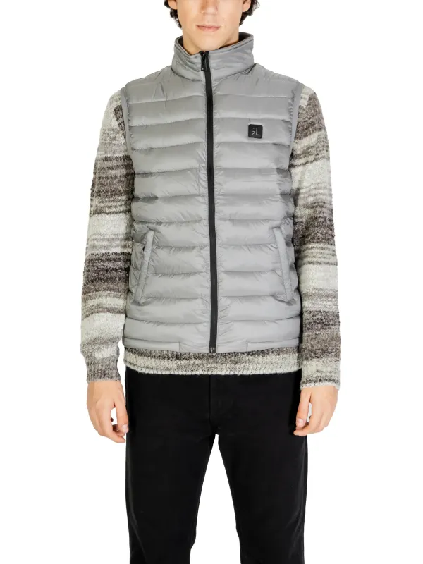 Gianni Lupo gepolsterte Winterweste grau