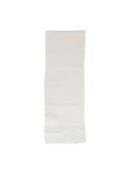 Cremefarbener Schal mit Lochspitze