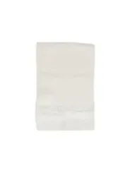 Weißes Baumwollhalstuch mit Spitzenbesatz