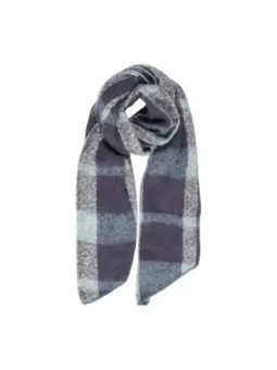 Grauer und weißer Karoschals Knoten