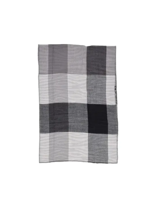 Schachbrettmuster Schal mit Streifen