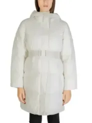 Weiße Calvin Klein Pufferjacke Frau
