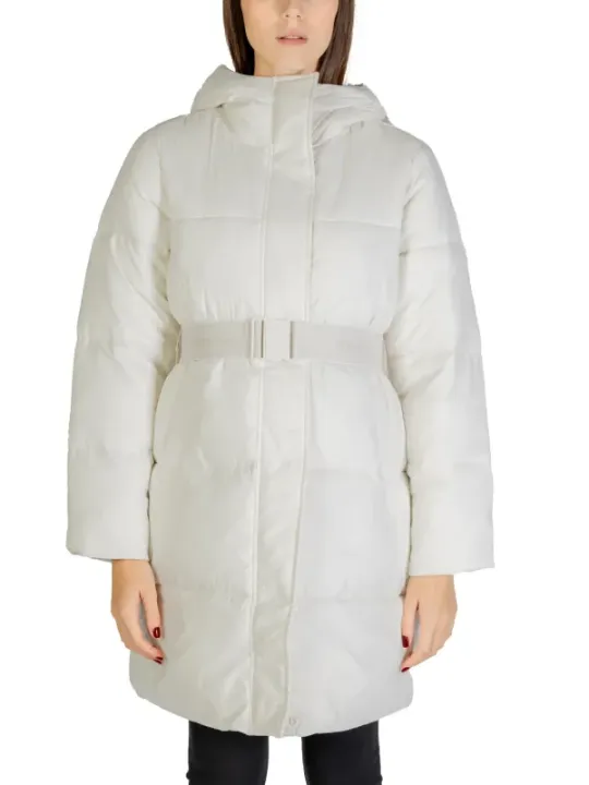 Weiße Calvin Klein Pufferjacke Frau