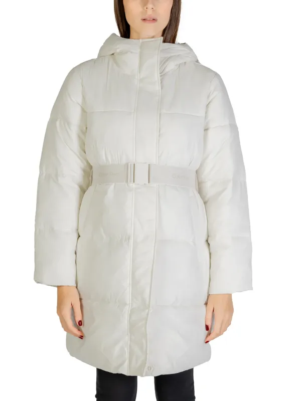 Weiße Calvin Klein Pufferjacke Frau