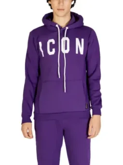 Lila Kapuzenanzug mit ICON-Aufdruck