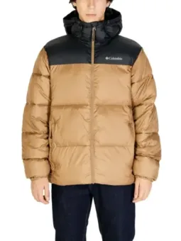 Tan Columbia Daunenjacke mit Kapuze