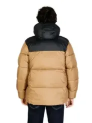 Schwarze braune Columbia Pufferjacke