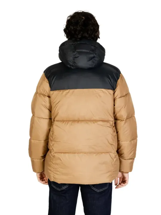 Schwarze braune Columbia Pufferjacke