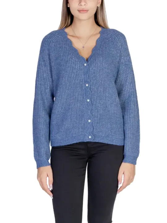 Weicher V-Ausschnitt Damen Strickjacke