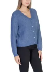 Leichter blauer Strick-Cardigan Vila