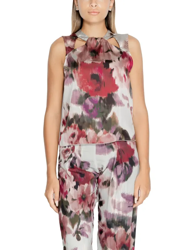 Blumenmuster Damen Tanktop Rinascimento