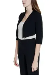 Schwarzer Cropped Blazer von Rinascimento