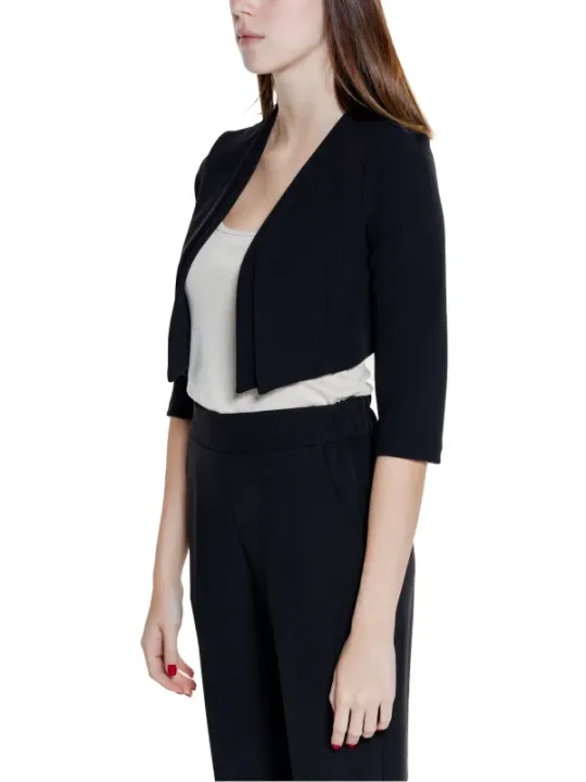 Schwarzer Cropped Blazer von Rinascimento