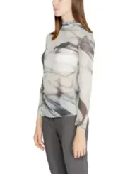 Transparente Rinascimento-Bluse mit Watercolor-Print