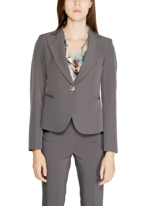 Taupe Rinascimento Blazer, elegante Frau