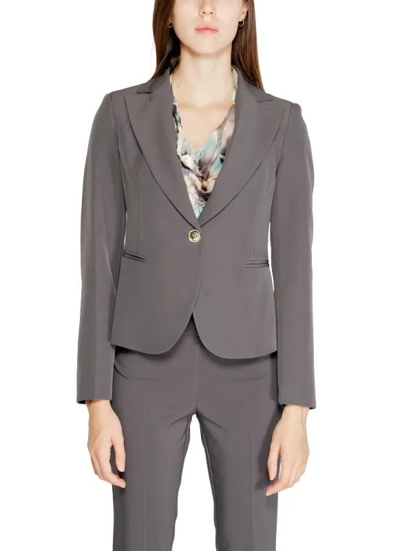 Taupe Rinascimento Blazer, elegante Frau