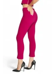 Pinke hochtaillierte Rinascimento-Hosen