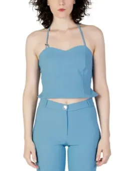 Schwarzes Rinascimento Halter-Spaghetti-Top