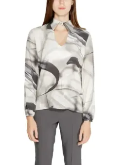 Rinascimento Bluse mit Pinselstrichmuster