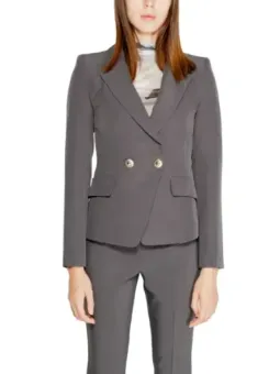 Grauer Rinascimento Blazer mit Goldknöpfen