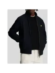 Schwarze Lyle & Scott Bomberjacke