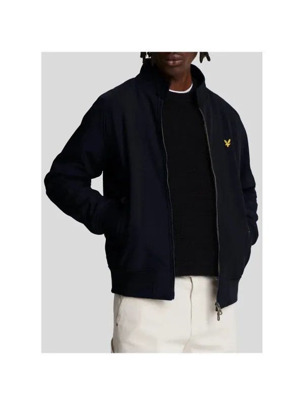 Schwarze Lyle & Scott Bomberjacke