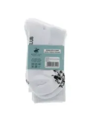 Weiße Poloclub Socken mit Reiterlogo