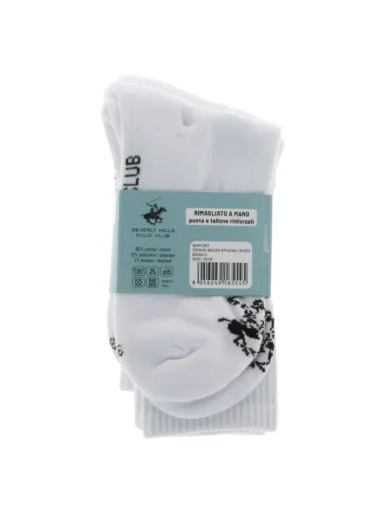 Weiße Poloclub Socken mit Reiterlogo