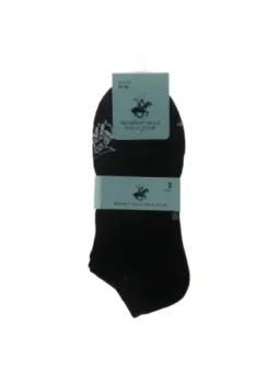Schwarze Socken mit Polospieler-Logo