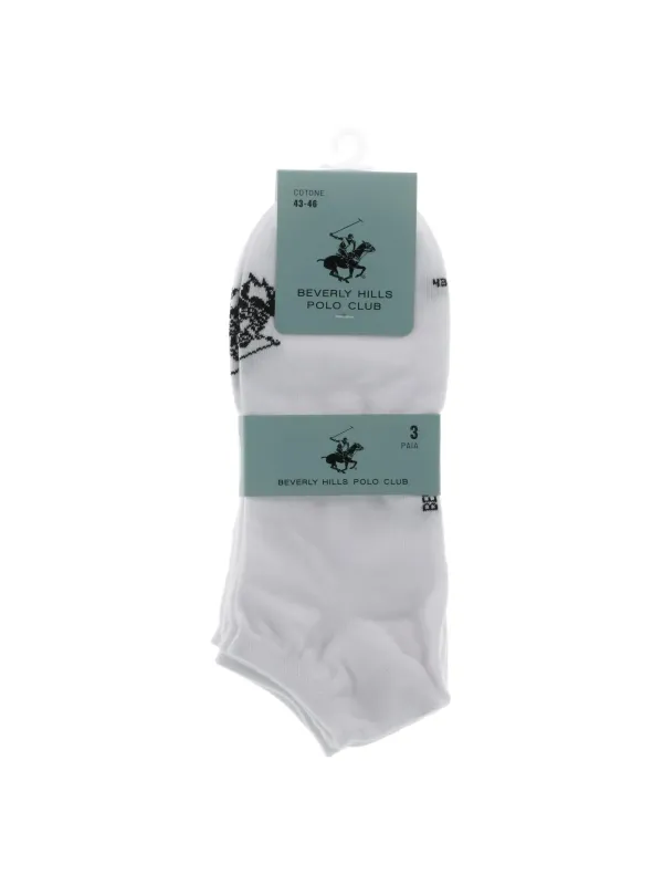 Weiße Socken mit Pferde-Logo