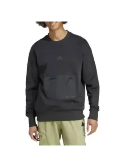 Graues Adidas-Sweatshirt mit Logo