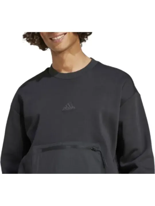 Schwarzes Adidas Langarm-Sweatshirt