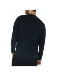 Schwarzer Strickpullover, Herrenmode, lässig