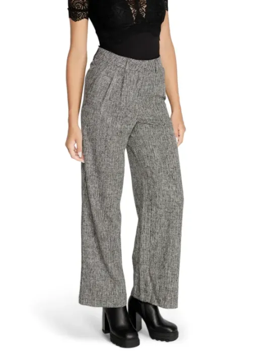 Leichte graue Damen Stoffhose Vila