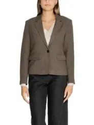 Braunes Tweed Blazer für Damen