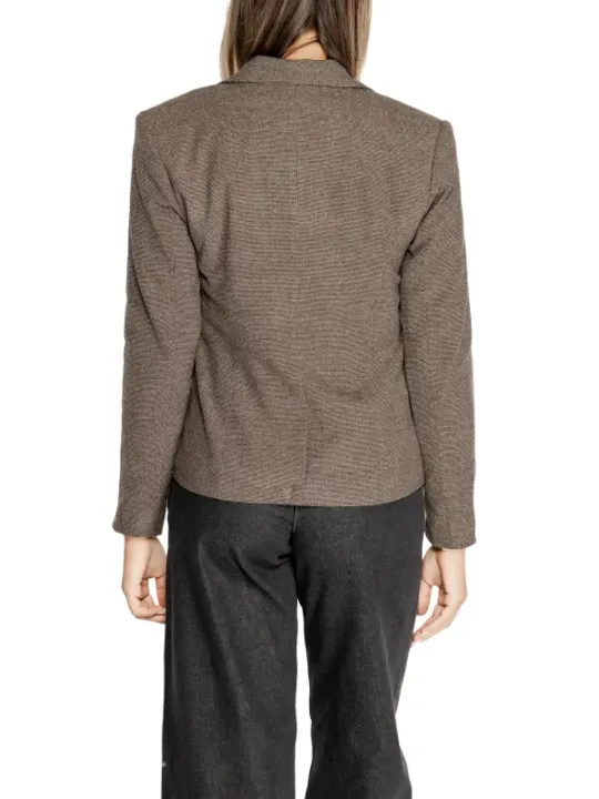 Herringbone-Tweed-Blazer, Rückenansicht