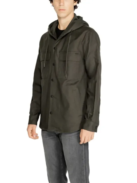 Darkgrüne wasserdichte Herrenjacke von Antony Morato