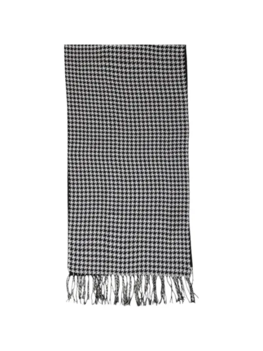 Hundmuster Schal in Naturtönen