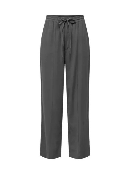 Graue Hosen mit Kordelzug