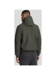 Grauer Lyle & Scott Kapuzenpullover hinten