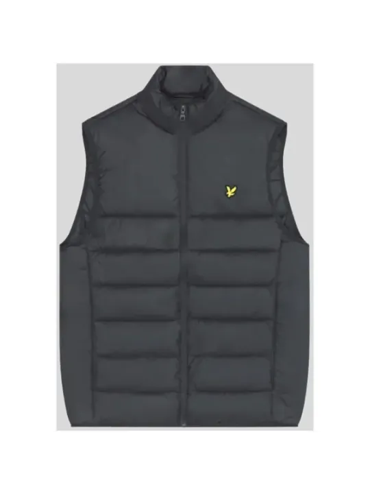 Schwarze gesteppte Lyle & Scott Weste