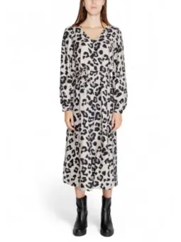 Leoparden Bluse mit V-Ausschnitt