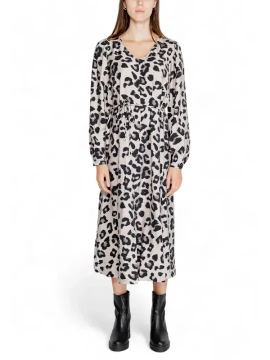 Leoparden Bluse mit V-Ausschnitt