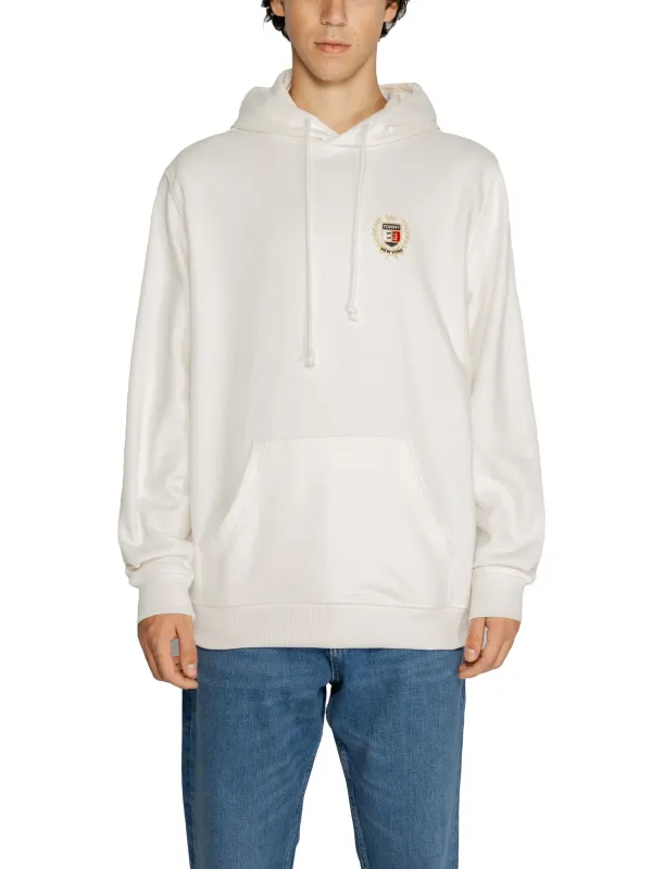 Weißer Kapuzenpullover mit TH-Logo