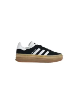 Schwarze Adidas Sneaker mit Gummisohle